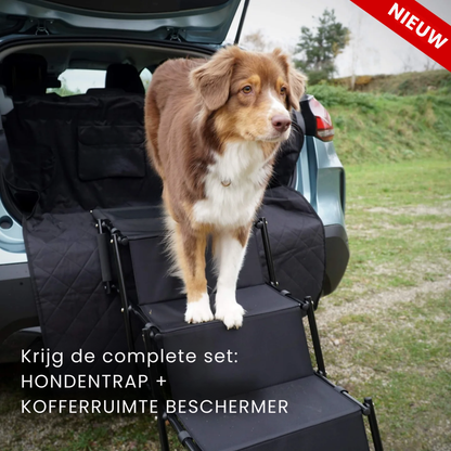 Honden trap voor de kofferbak