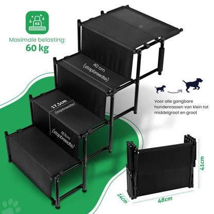 Honden trap voor de kofferbak