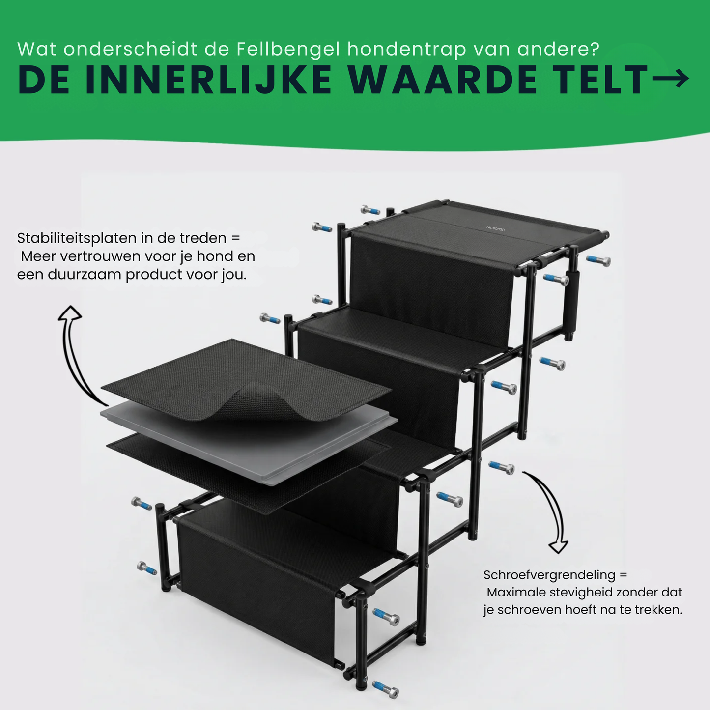 Honden trap voor de kofferbak